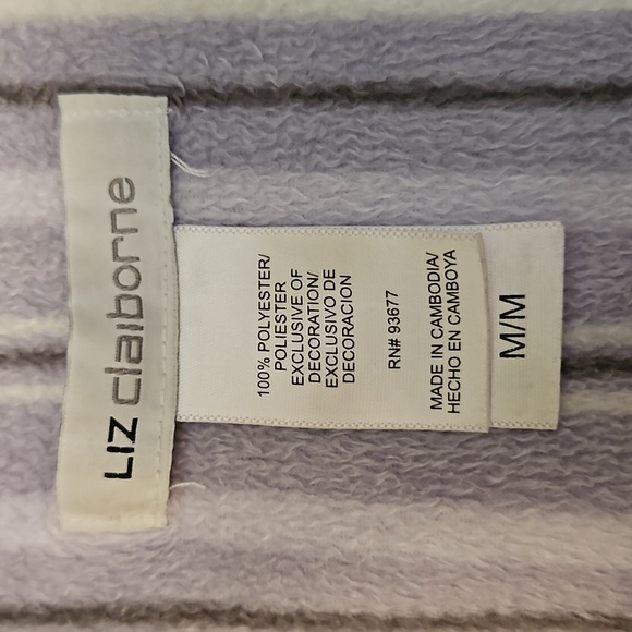 Liz Claiborne Fleece Sleepshirt - Picture 2 of 6